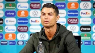Photo of ‘Water!’ Cristiano Ronaldo angrily removes coke bottles at press conference