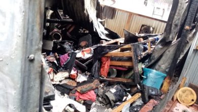 Photo of Fire Guts down houses in Gatina ward of Dagoreti North.