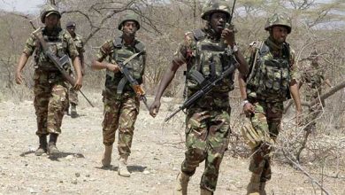 Photo of KDF 5 pillar exit from Somalia!