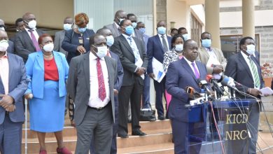 Photo of Western Kenya Mps meet Cs Matiangi as they lobby for completion of projects in Western.