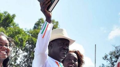 Photo of Raila’s last function as Pope of liberation was his swearing in at Uhuru Park.: BUKE.