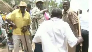 Photo of Karissa Lengo the man who canned Raila in 2014 now wants a handshake with Baba.