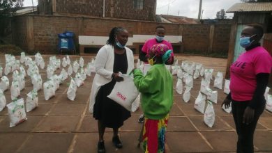 Photo of Anne Makawa “Senje” Urges Dagoretti North residents not to lower the guard yet as she donate foodstuffs at Muslim Pri School.