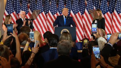 Photo of Trump claims Democrats are rigging as Joe Biden hangs on the cliff to drop into the Oval office.