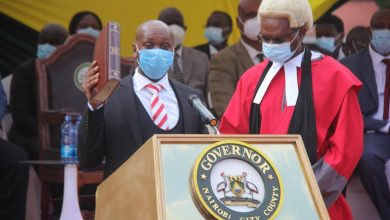 Photo of Exit Sonko enter Governor Benson Mutura as new Nairobi county Governor.