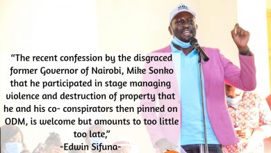 Photo of ODM has always been a peaceful party, Sonko should keep exposing those who have been giving ODM  a bad name- Edwin Sifuna.-