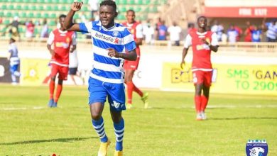 Photo of AFC leopards Claw Police FC at Nyayo stadium.