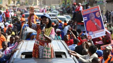 Photo of Karua hits Nairobi as she campaigns for Igathe’s gubernatorial bid.