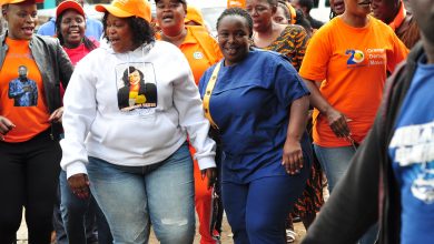 Photo of ODM Nairobi County Women league aspirant Rosemary Okuta drums up support for Majua in Kariobangi